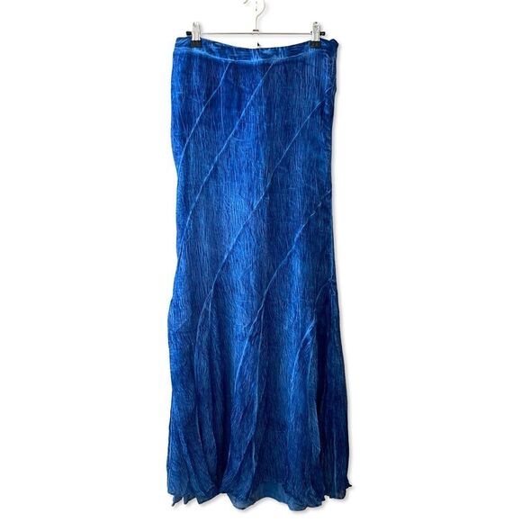Rococo Sand Long Skirt blue Cobalt maxi organza indigo resort Revolve S - Picture 5 of 9